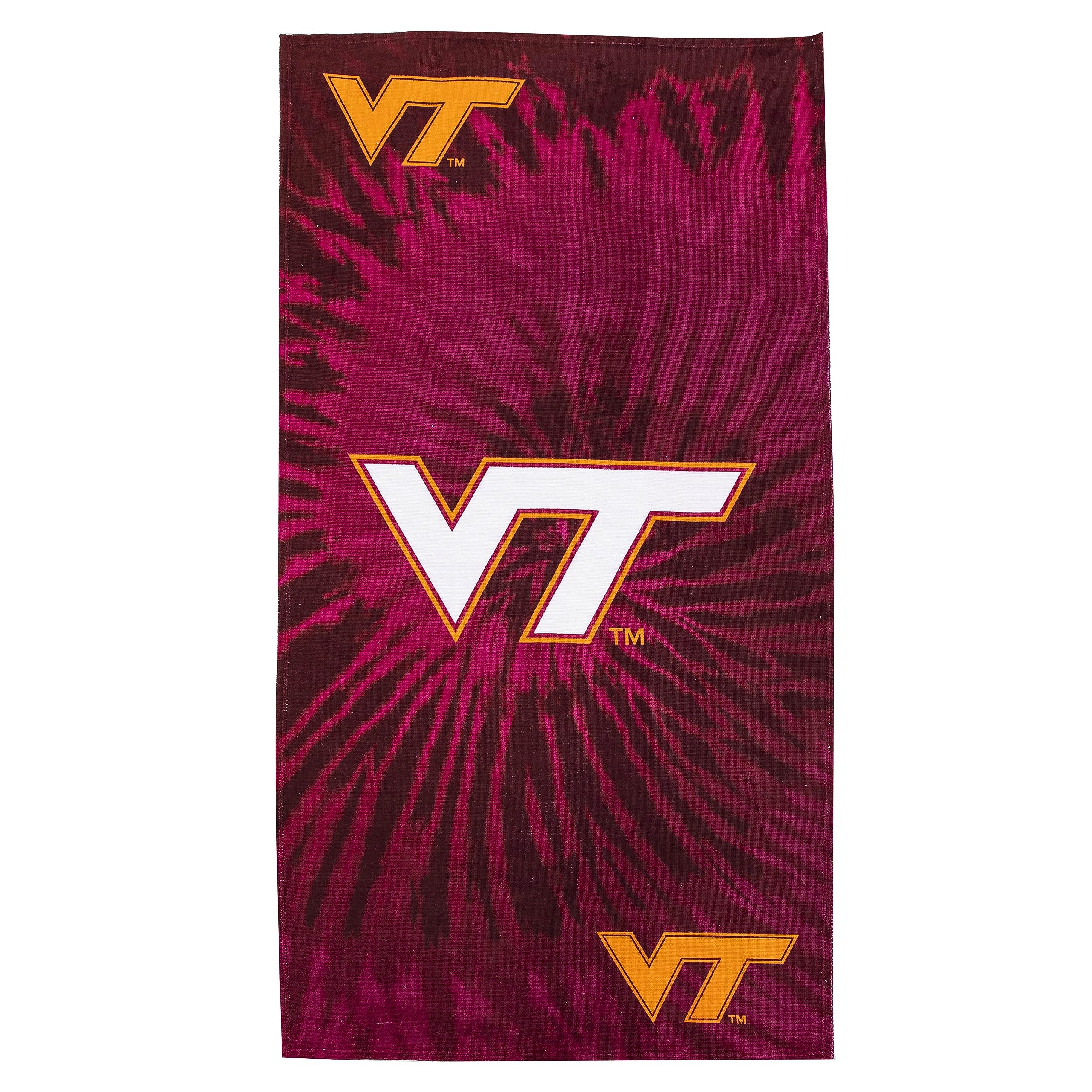Northwest NCAA Virginia Tech Hokies Beach Towel, 30" x 60", Psychedelic