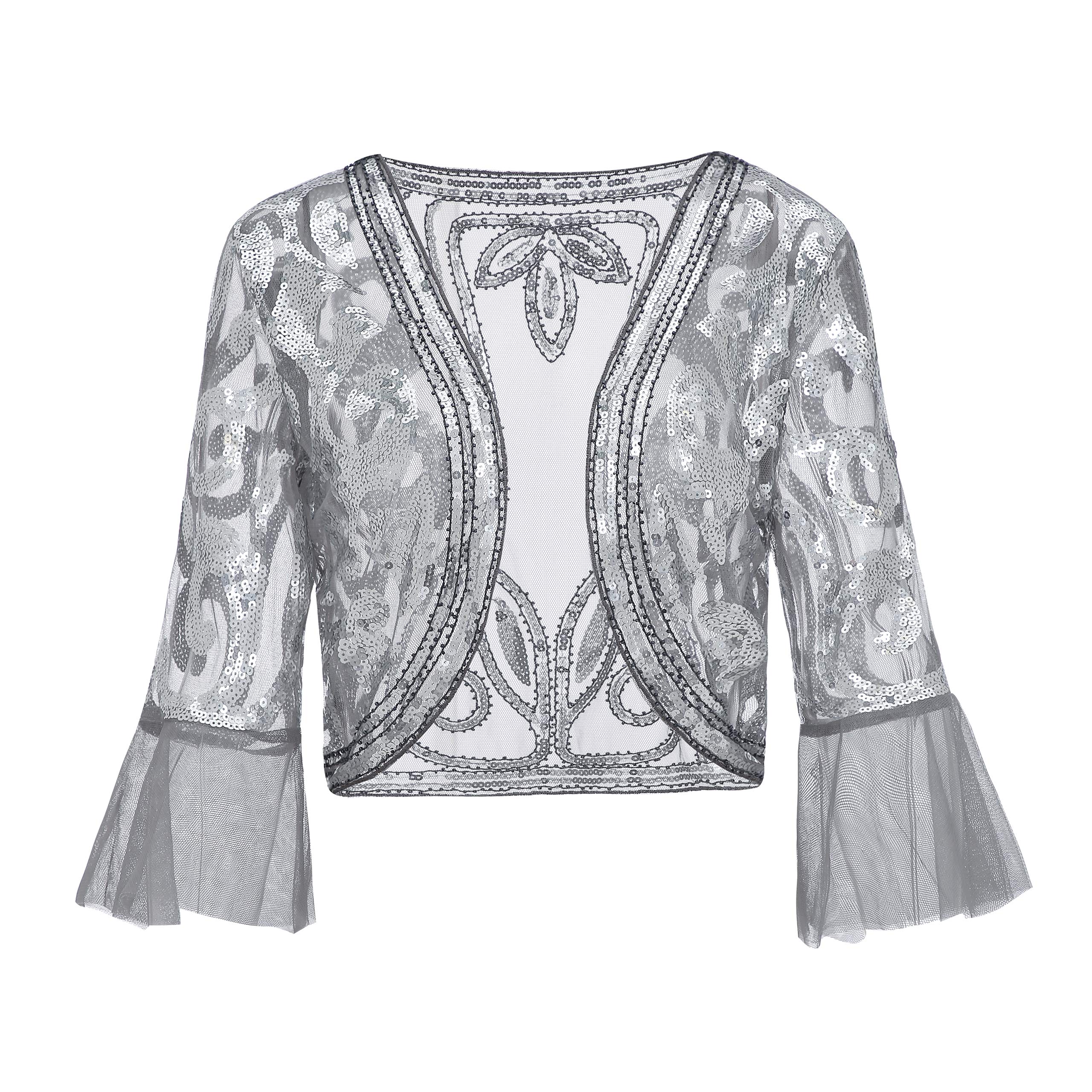 sequin shrug jacket