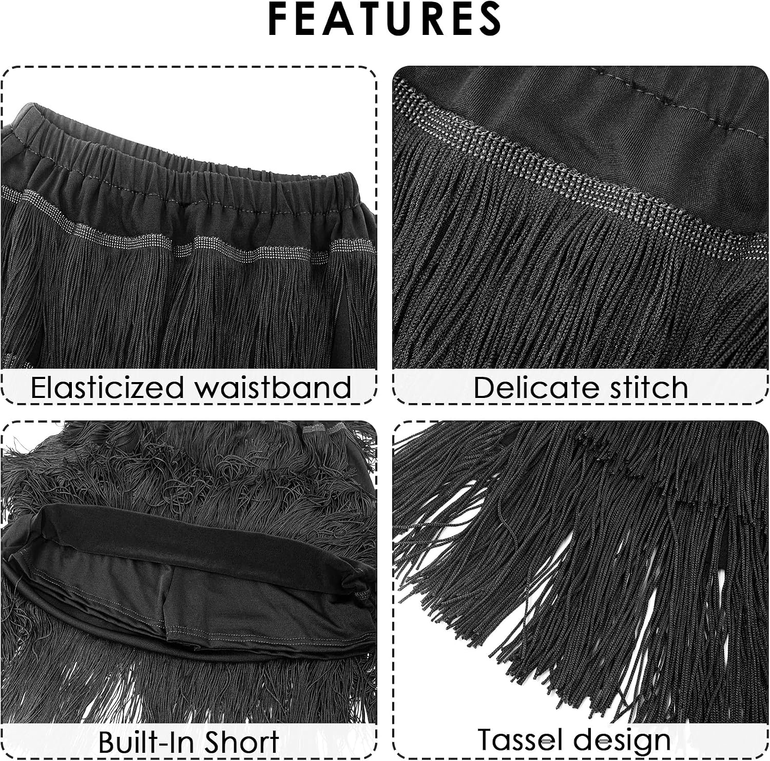 Aivtalk Belly Dance Hip Skirt Belly Dance Costume Fringe Ballroom Latin Salsa Tango Skirt Sexy Split Leg Shorts Skirt