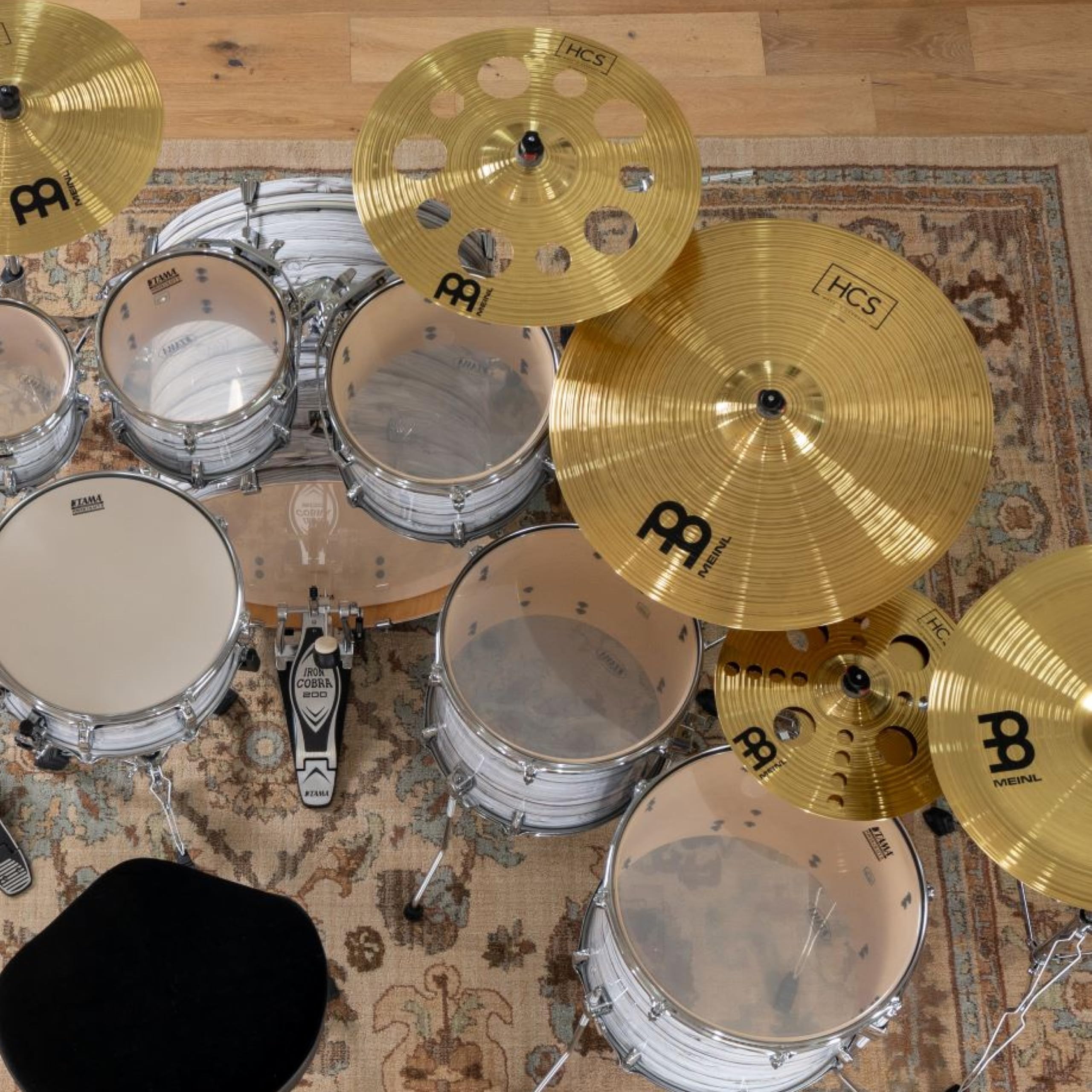 Meinl Cymbals HCS Ride — 22 Zoll (Video) Schlagzeug Becken (55,88cm) Messing, Traditionelles Finish (HCS22R)