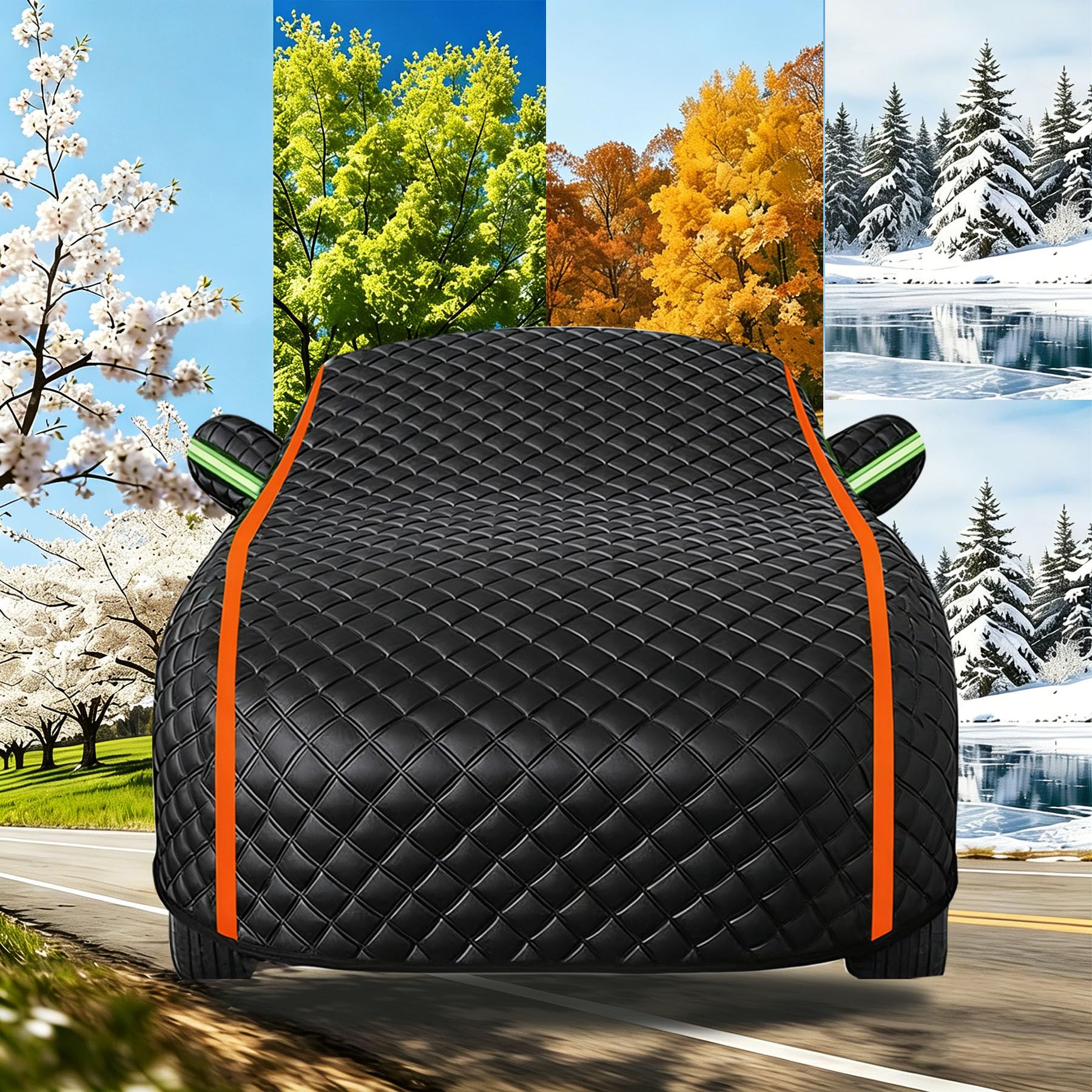 Telo Copriauto Antigrandine Impermeabile per DR 5.0,Telo Copriauto da Esterno Completo Copertura Anti Uv Resistente Alla Neve con Cerniera E Cinghia Antivento