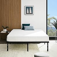 Vista 8 de Yaxa Basics - Base de cama robusta y resistente con plataforma de almacenamiento tamaño Queen, soporte de listones de acero, sin ruido, de fácil