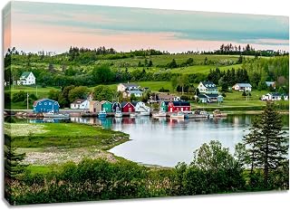 Prince Edward Island Canvas Wall Art. French River in PEI Canada Photography Print.