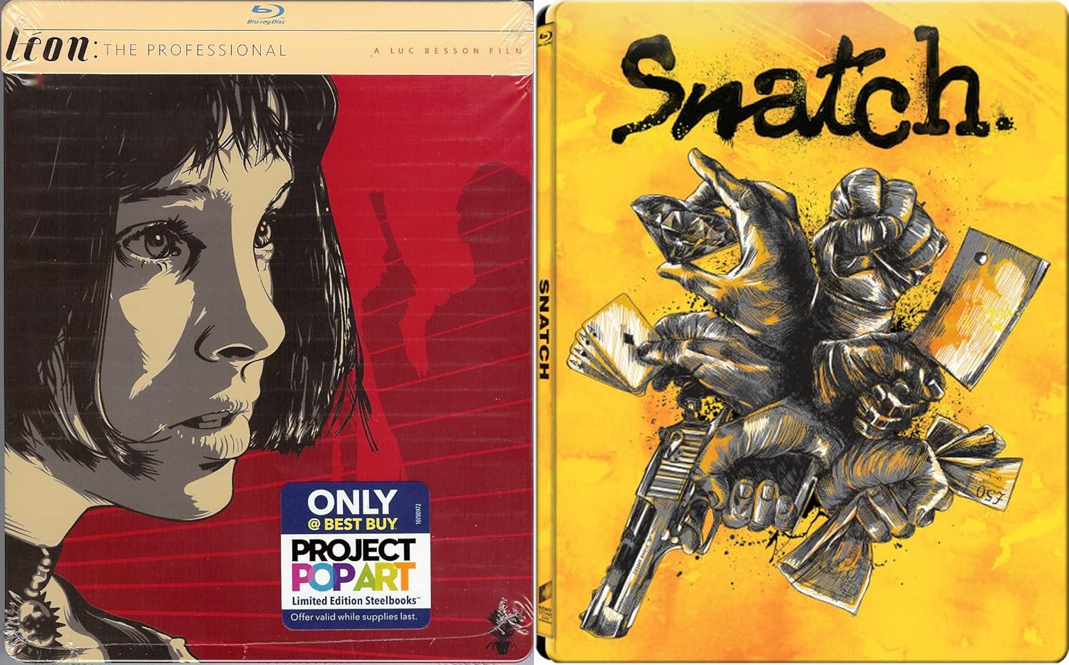 Snatch & Leon The Professional Steelbook Exclusive Limited Edition [Blu-ray] metal Set