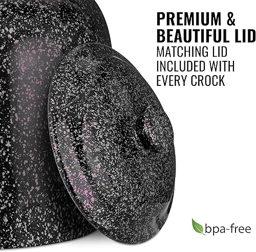 Miniatura 3 de Geo Sports - Dispensador de agua de cerámica de porcelana, grifo de acero inoxidable, válvula y tapa incluidas. Se adapta a jarras de 3 a 5 galones