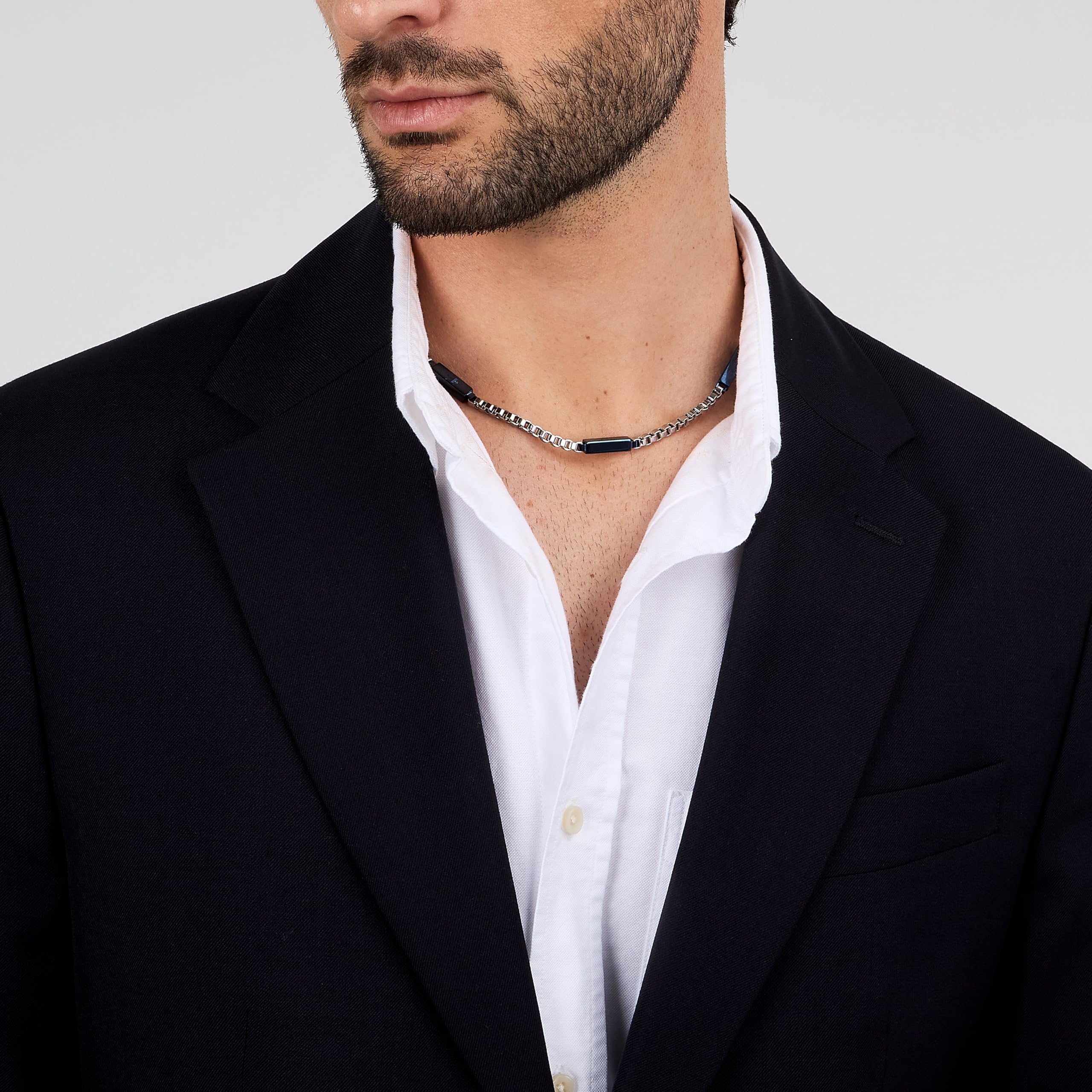 MASERATI Collana Uomo in Acciaio, Collezione ICONIC, Idee Regalo Fidanzato, Amico, Papà - JM425AVD109