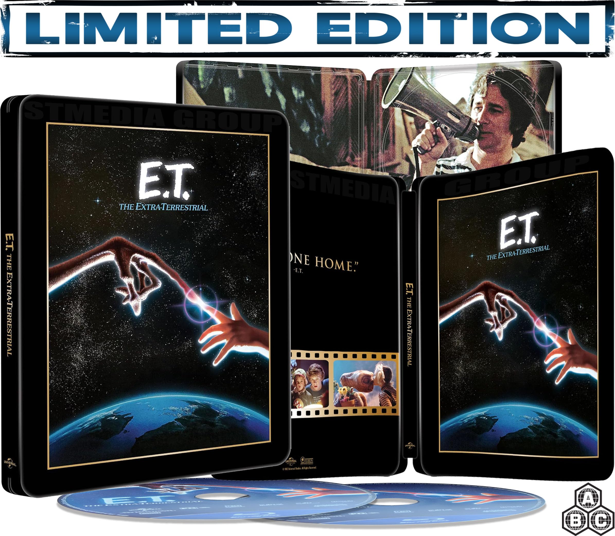 E.T. the Extra-Terrestrial (Limited Edition, SteelBook) [Special Bonus Features / 1982] [4K UHD + Blu-ray] [Region Free]