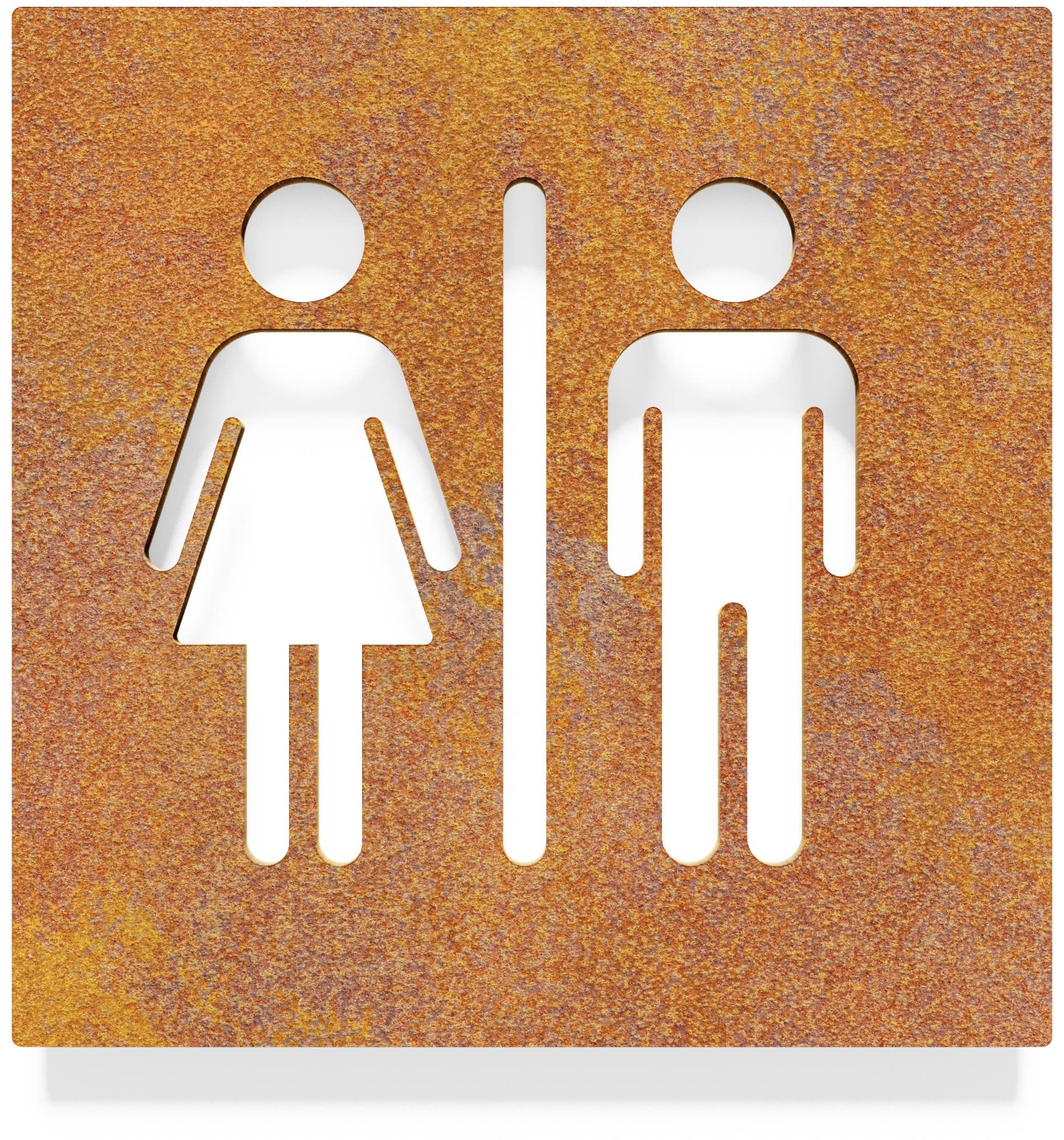 Vintage WC-Schild - selbstklebend - Retro Design Toiletten-Schild C-06-R