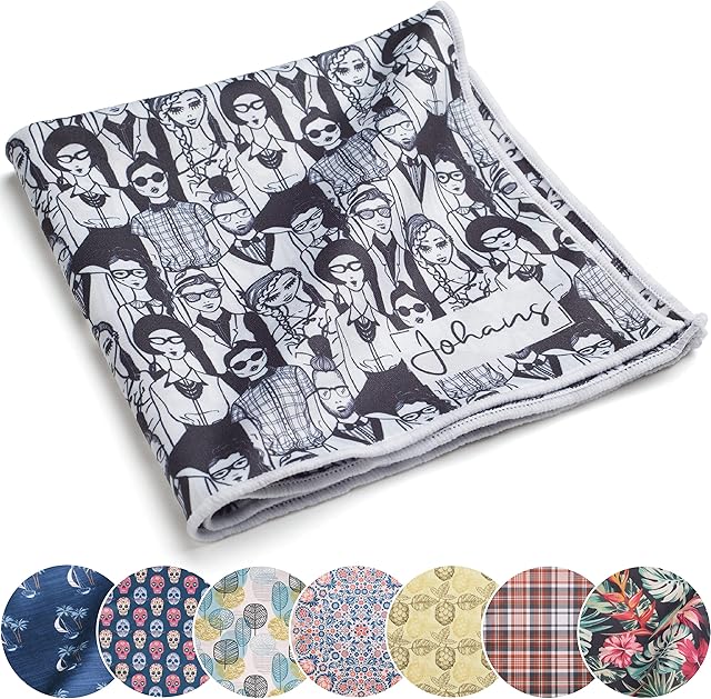 Johans® Ściereczka z mikrofibry XXL do czyszczenia smartfona, tabletu, okularów, wyświetlacza, aparatu fotograficznego, ściereczki do czyszczenia okularów, ściereczka do czyszczenia, jakość optyczna 30 x 30