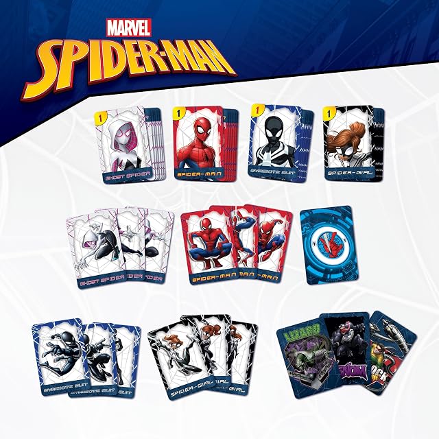 Foto 3 de 5 de Liscianigiochi - Juego de Cartas Spider-Man - Juego de Mesa - 40 Cartas de Acción - Personajes Ilustrados