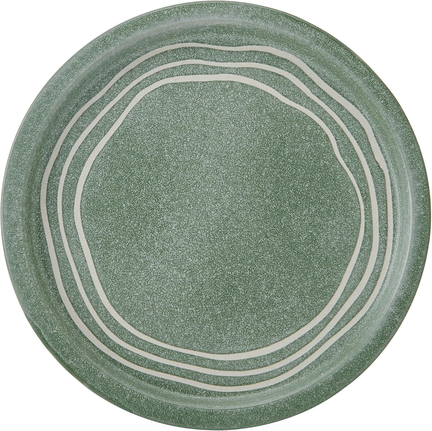 Pfaltzgraff Nature's Pallet 12 Piece Stoneware Dinnerware Set, Service for 4, Modern Style, High Rims for Everyday use, Green