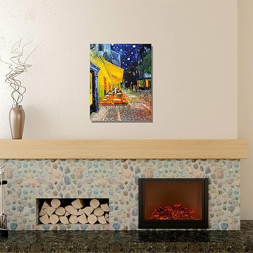 Miniatura 1460 de A&T ARTWORK The Starry Night de Vincent Van Gogh. Tamaño del marco: 36 x 30 pulgadas, tamaño de la imagen: 30 x 24 pulgadas, reproducciones clásicas