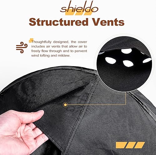 Miniatura 4 de Cubierta para calentador de patio de pie, 600D, resistente al agua, para calentador de exteriores, 34 x 18.5 x 95 pulgadas, color negro