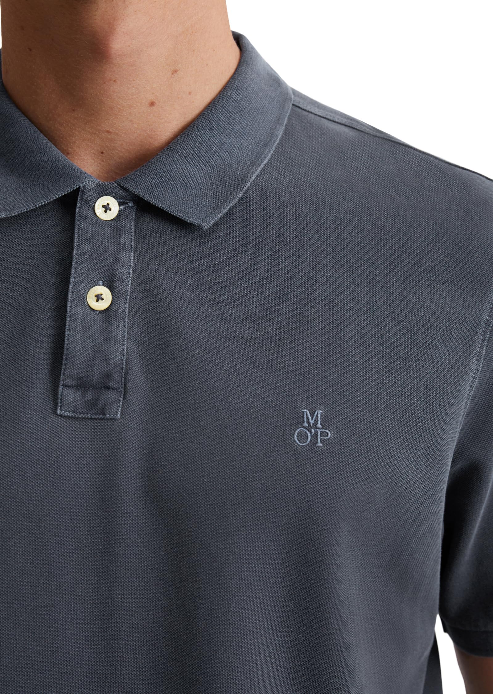 Marc O'Polo Marc OߴPolo Herren Kurzarm-Poloshirt aus Bio-Baumwolle Regular Fit – Bild 2