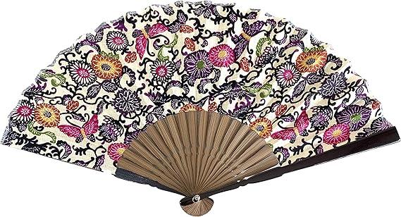 Amazon 扇子 レディース 沖縄限定 沖縄お土産 紅型扇子 クリーム 和装小物 通販