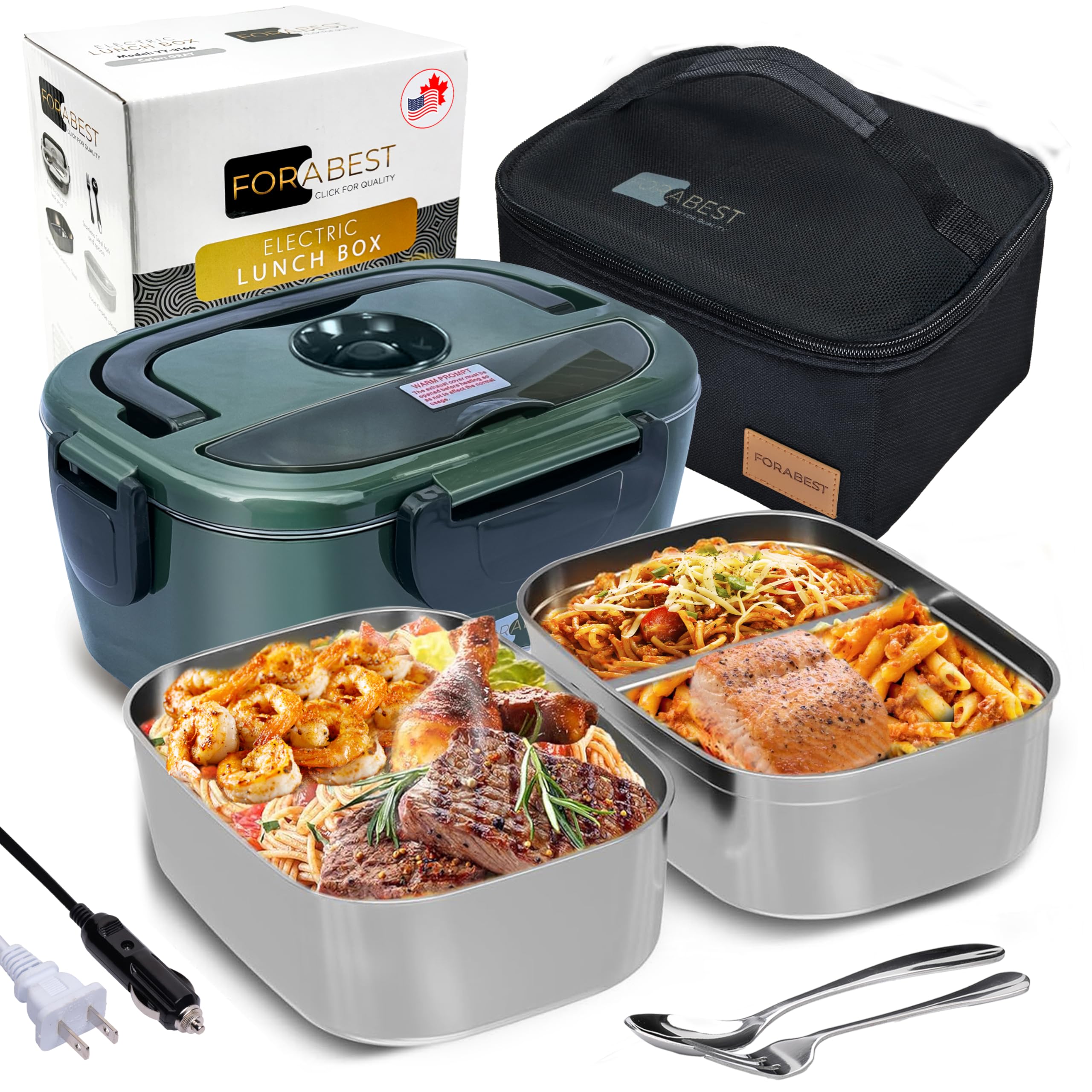 FORABEST Electric Lunch Box 