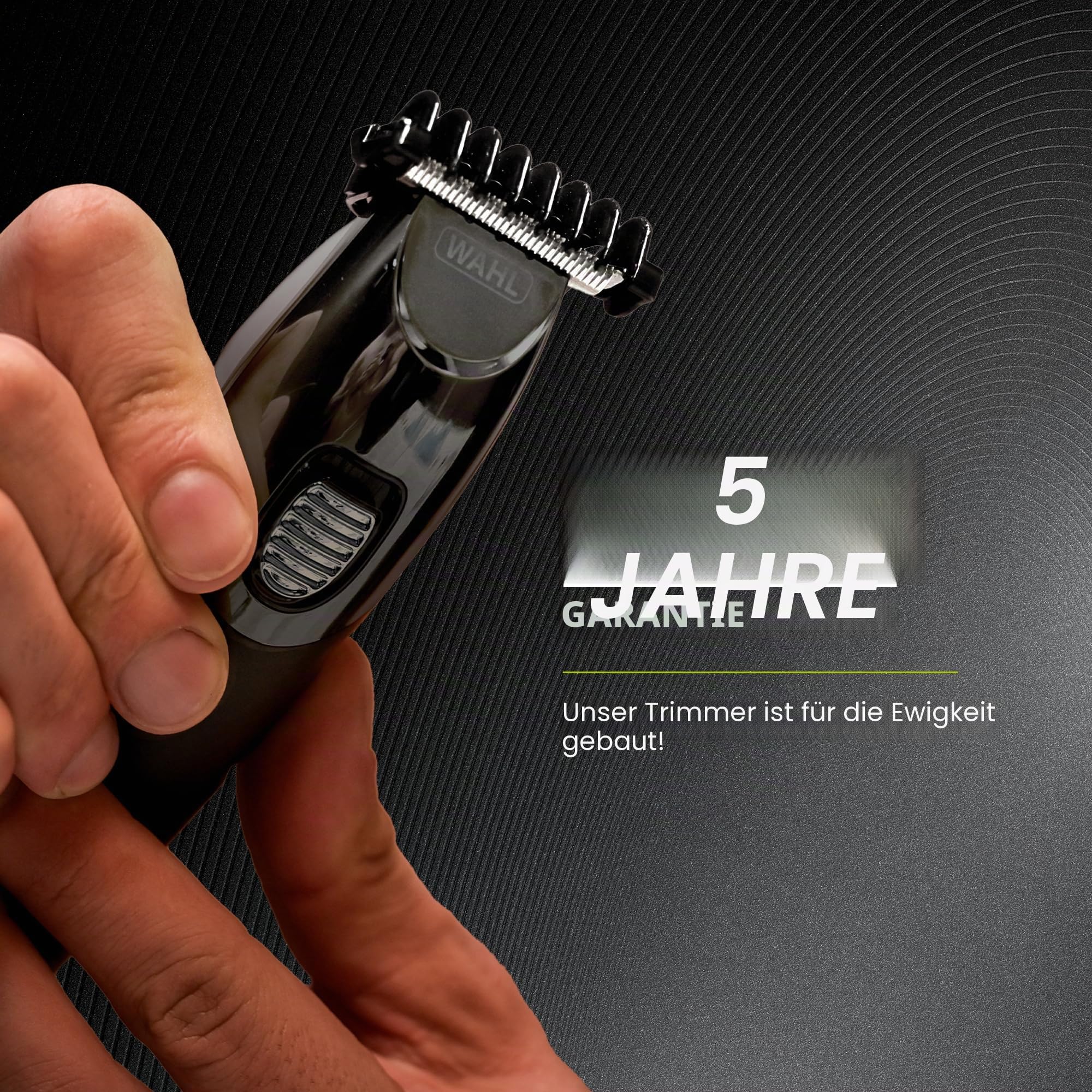 WAHL All in One Trimmer, für Haare, Bart, Ohren, Nase &Körperpflege, leistungsstarker Lithium-Akku, abwaschbare Aufsätze, breiter T-Schneidsatz, Schnittlänge 0,5 mm - 25 mm, 210 Minuten Akkulaufzeit