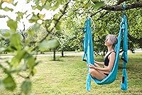 Vista 9 de Juego de columpio de yoga aéreo - hamaca colgante columpio - Kit de mosca de inversión - Eslinga de yoga antigravedad - Trapecio de suspensión