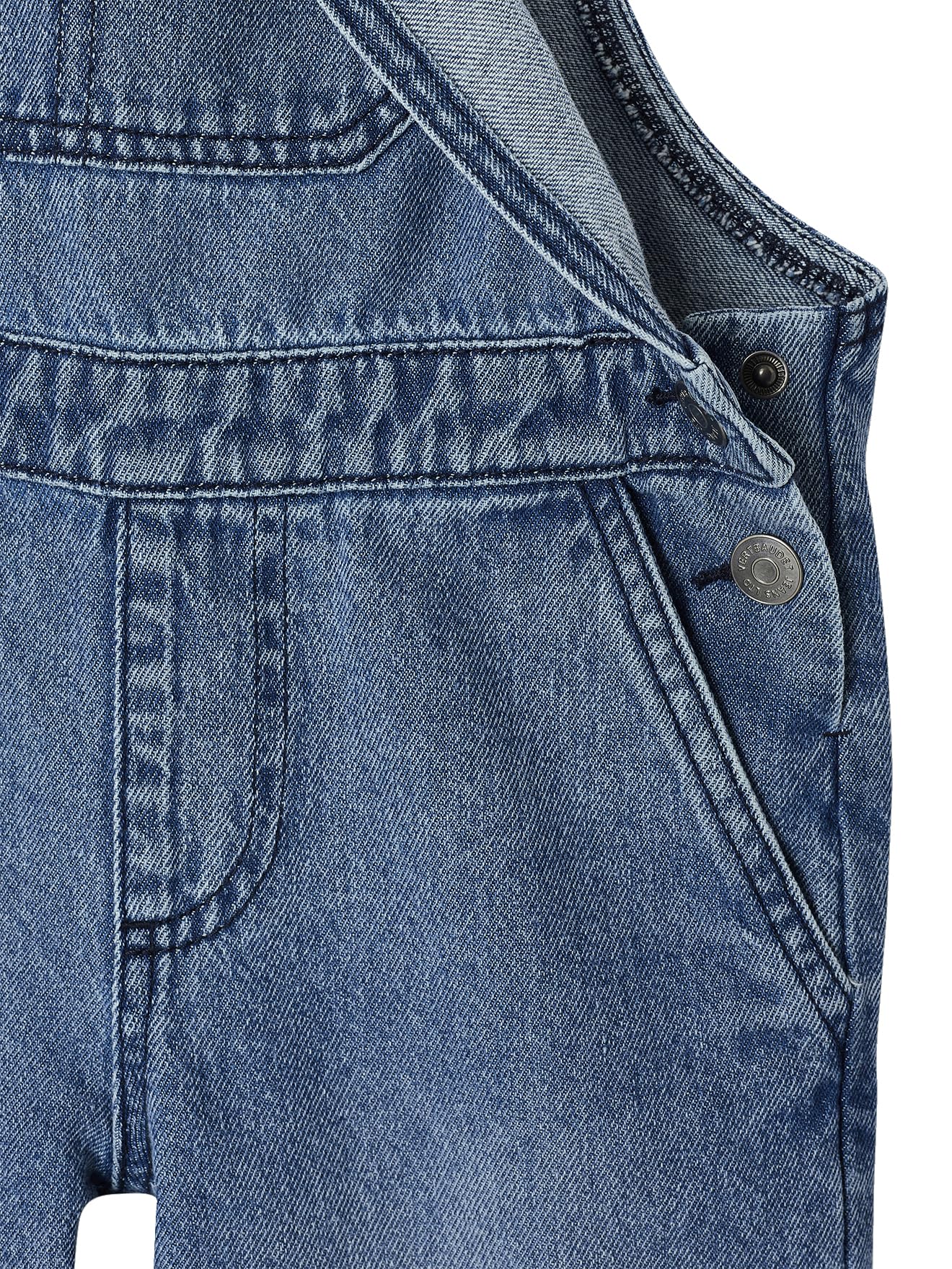 VERTBAUDET Salopette denim fluide garçon