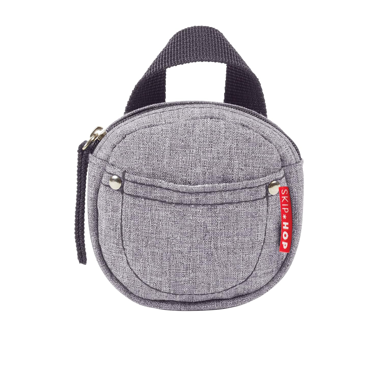 Skip Hop Pacifier Holder, Grab & Go, Heather Grey