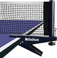 Ndashun Professional Ping Pong Net & Post Set with Clamp - 72" Tournament Grade, Portable Adjustable for Table Tennis Indoor/Outdoor (Navy)