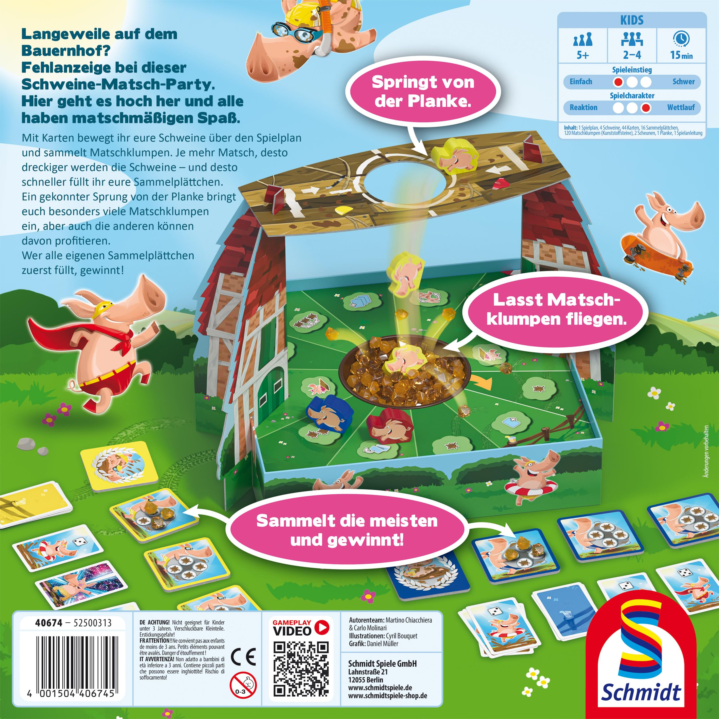 Schmidt 40674 Matsch-Party Kinderspiel, ab 5 Jahren | Aktionspiel