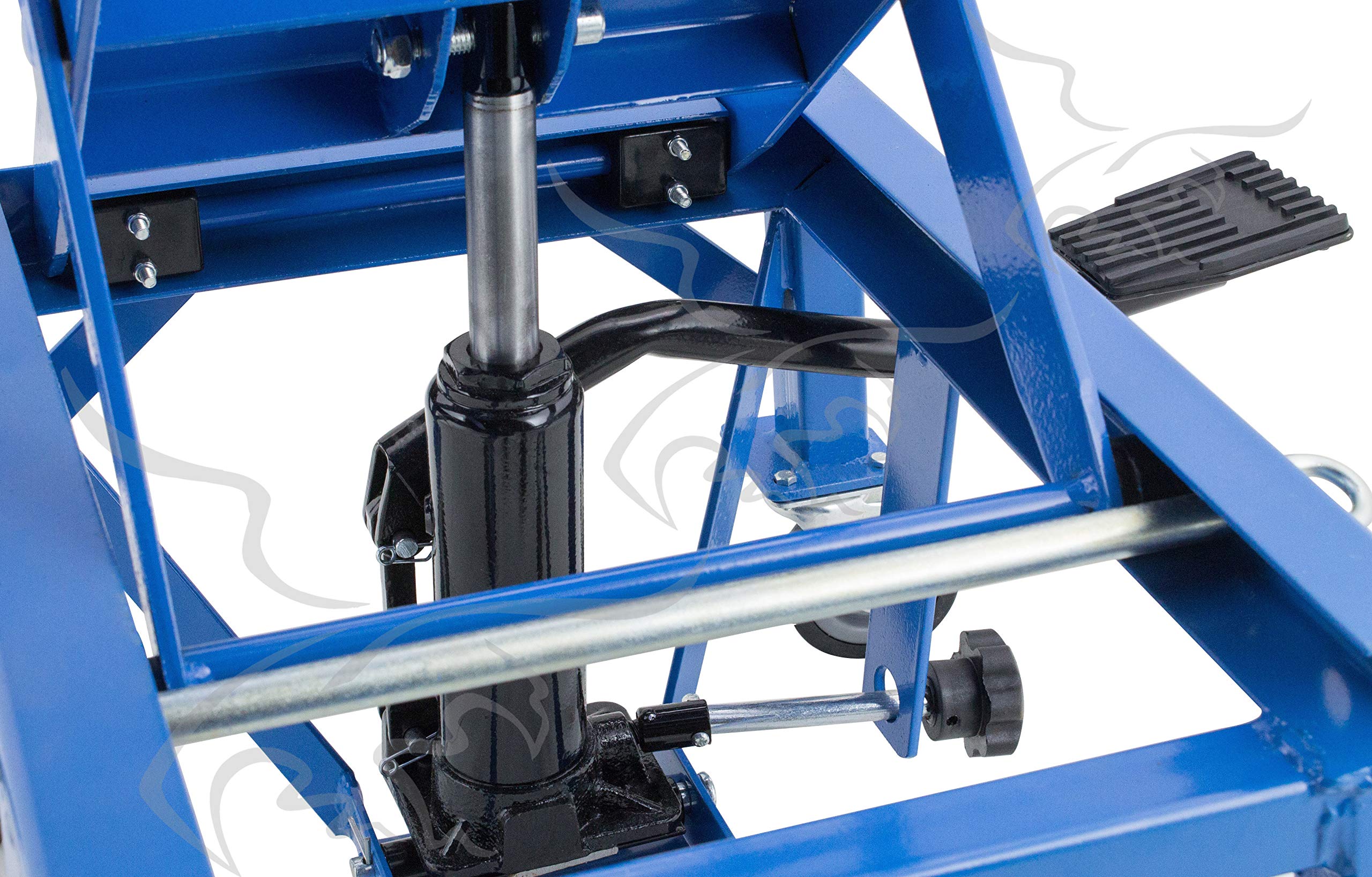 ELEVADOR DE MOTOS HIDRÁULICO DE TIJERA CON RUEDAS 90 cm. Plataforma mesa elevadora motocicletas