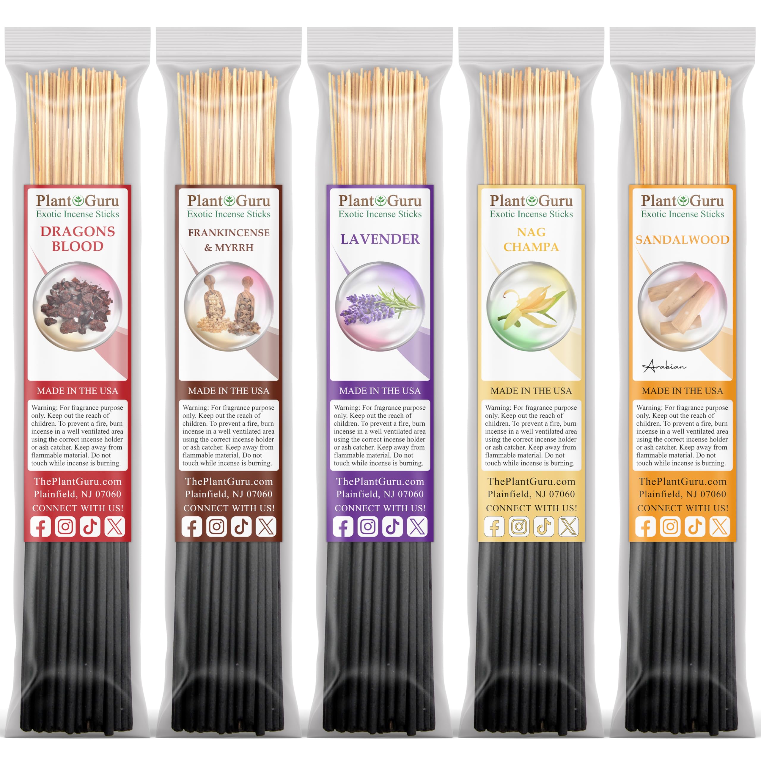 Amazon.com: Top 5 Incense Sticks Variety Set Bulk 500 Pack - 11
