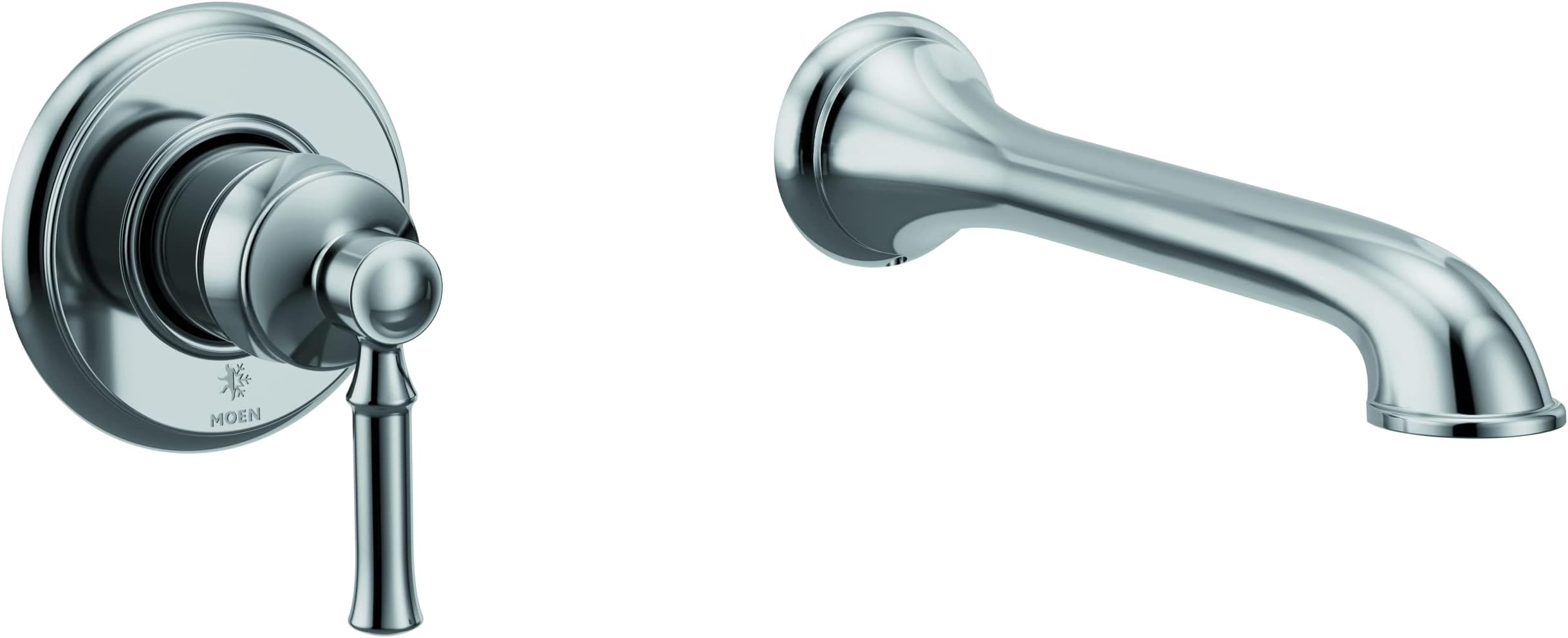 Moen WT681 Dartmoor Single Handle Wall Mount Filler High Flow Tub ...