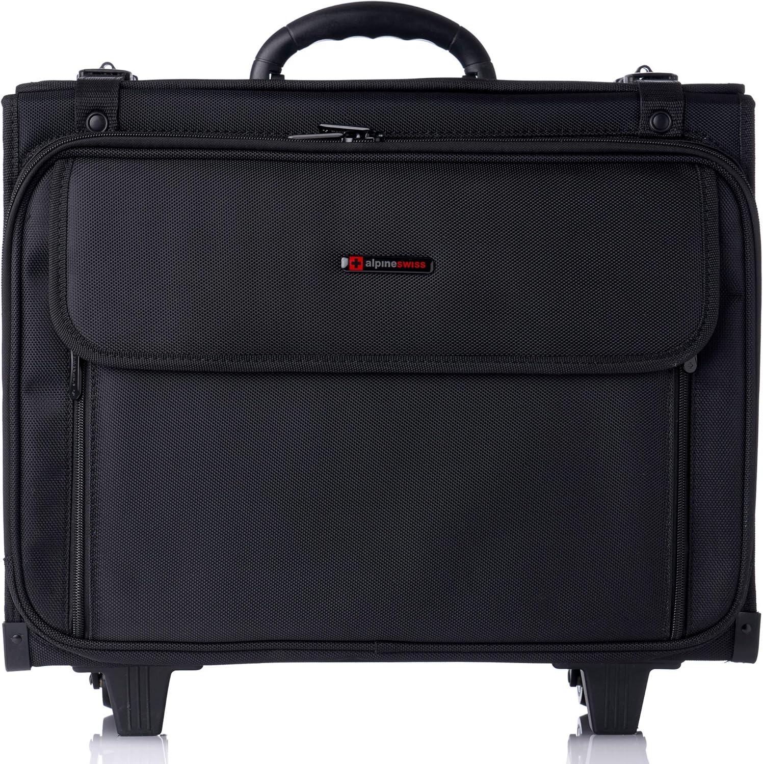 Alpine Swiss Rolling 17” Laptop Briefcase Hard Side Catalog