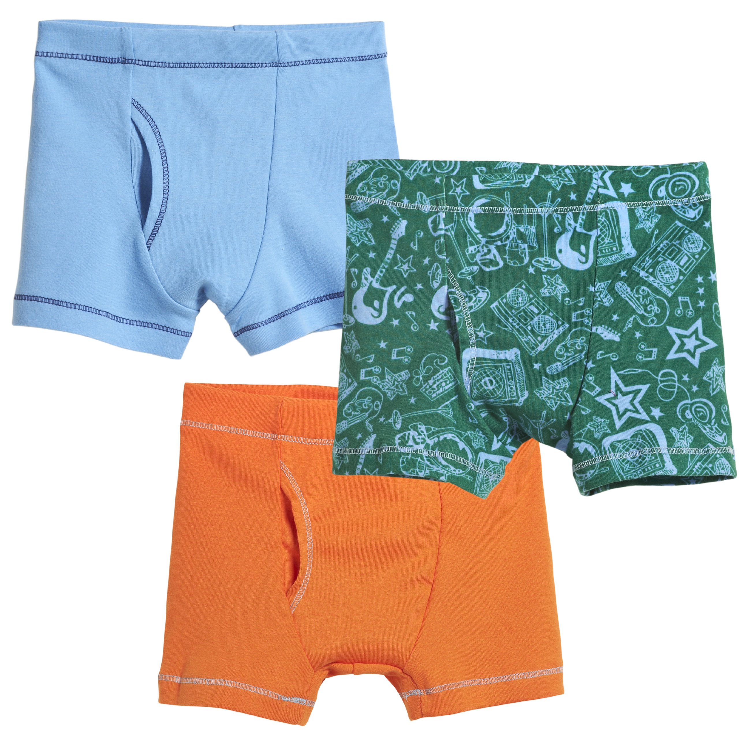 City Threads Made in USA Boys Boxer Briefs 3-Pack Cotton Poly Blend for Sensitive Skin and Sensory Friendly