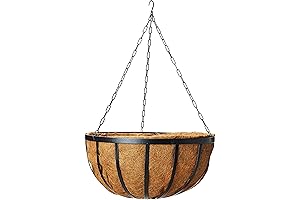 Arcadia Garden Products Coconut Solstice Hanging Basket Planter