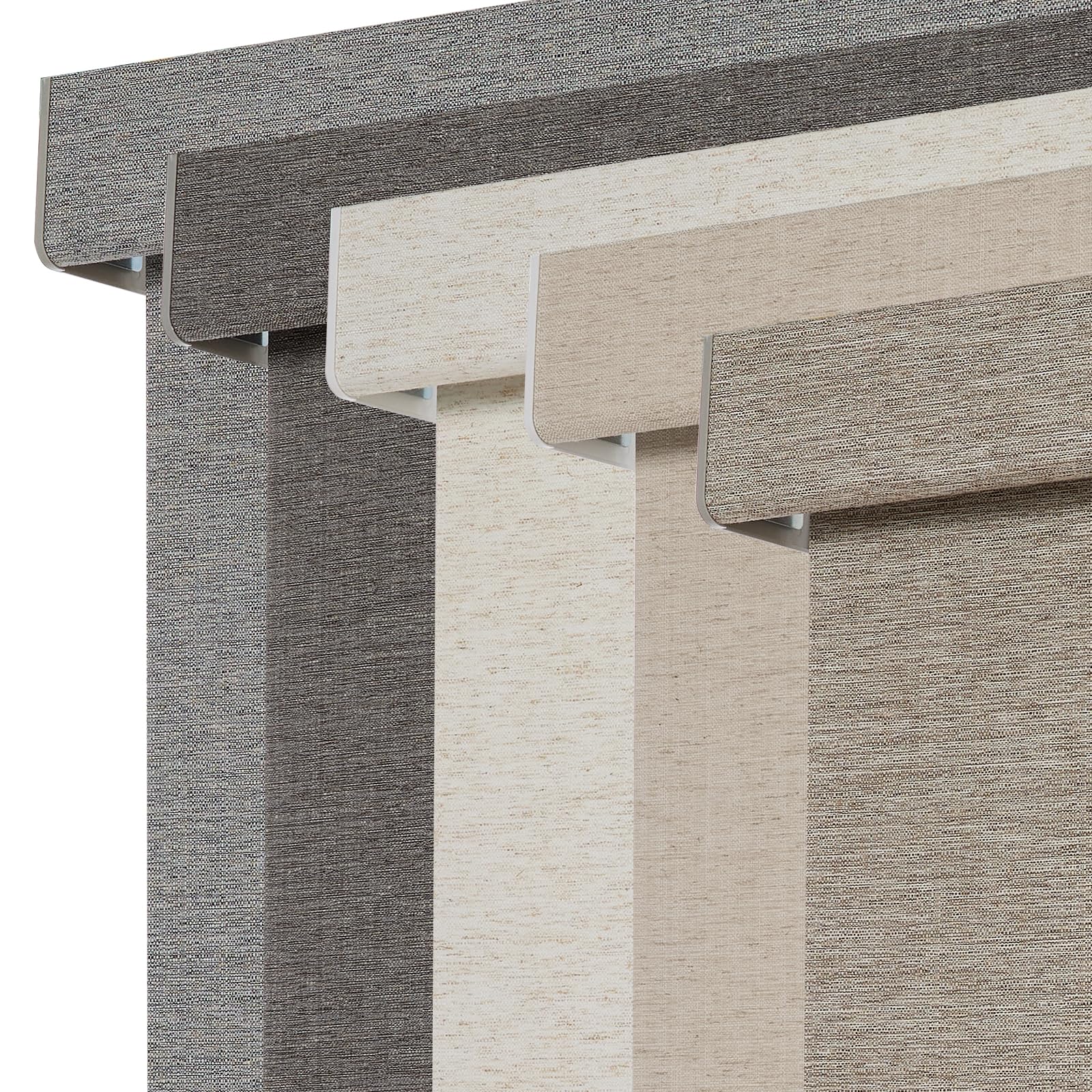 Persilux Blackout Roller Shades for Window Blinds,Cordless,Linen Fabric,Thermal Insulated Fabric UV Protection Shades for Home,Office,Bedroom,Door,Blackout-Light Brown,22 1/2" W X 72" H