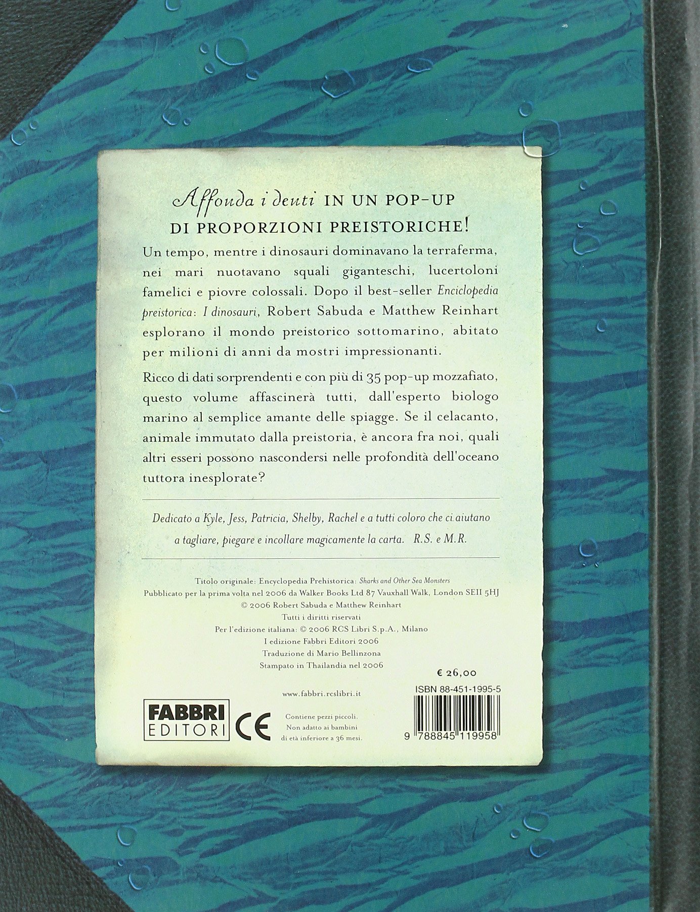 Enciclopedia preistorica. Squali e altri mostri marini. Libro pop-up