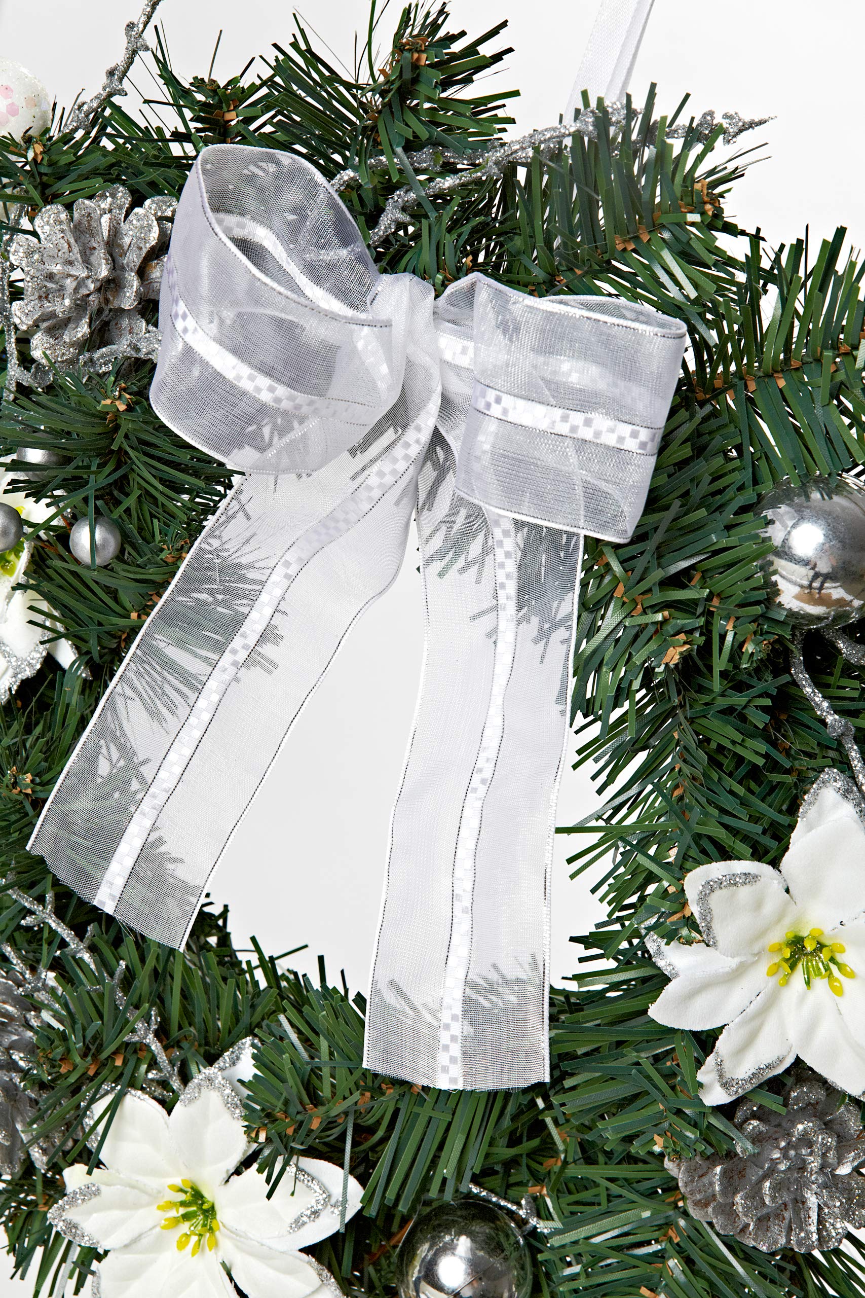 HEITMANN DECO Weihnachtskranz 32cm - Türkranz Mit Schleife & Deko