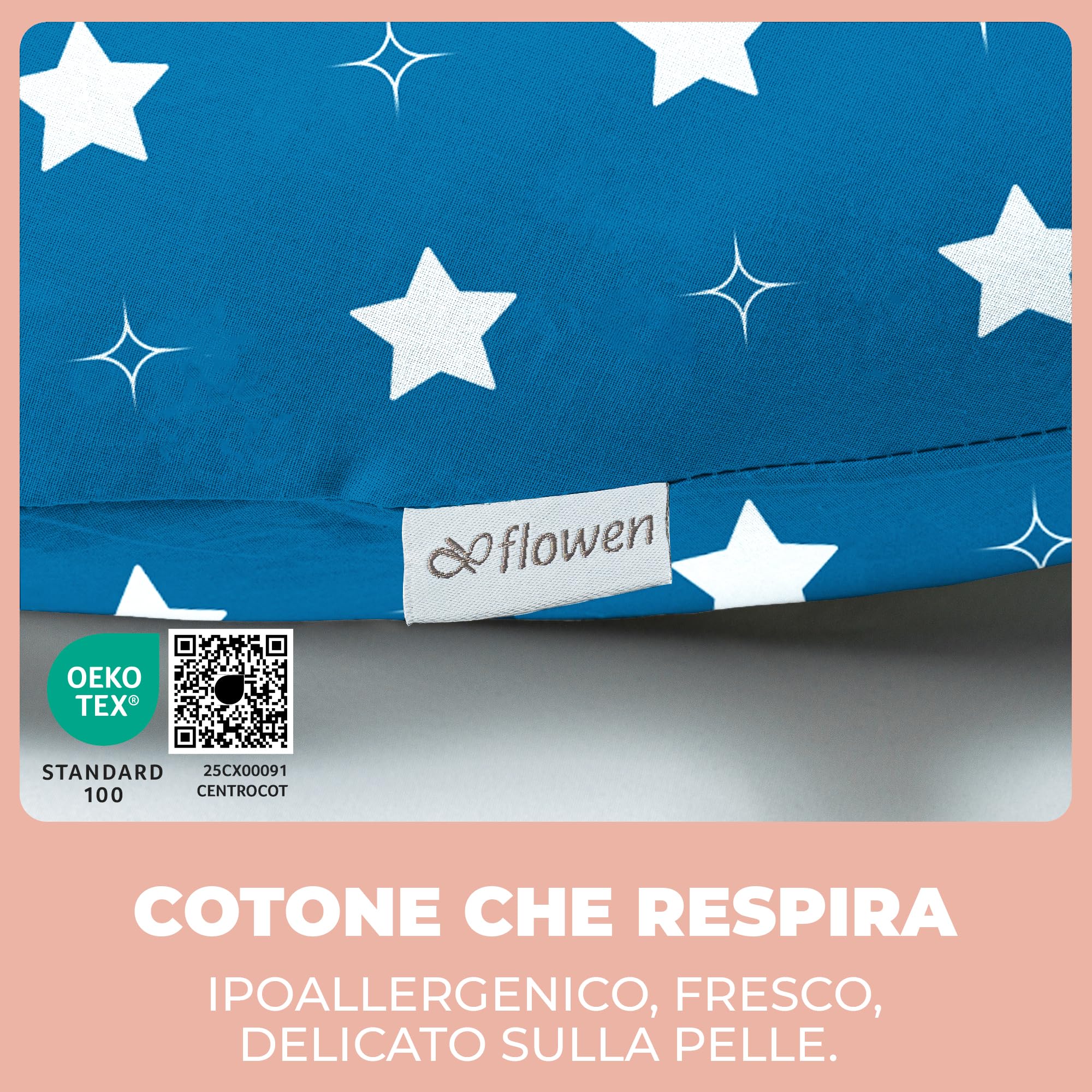 Cuscino Gravidanza e Allattamento per Dormire di Lato per Donne Incinta Idea Regalo per Neo Mamme con Federa in 100% Cotone e Morbido Riempimento Accessorio Full Body Premaman per un Sostegno Ottimale
