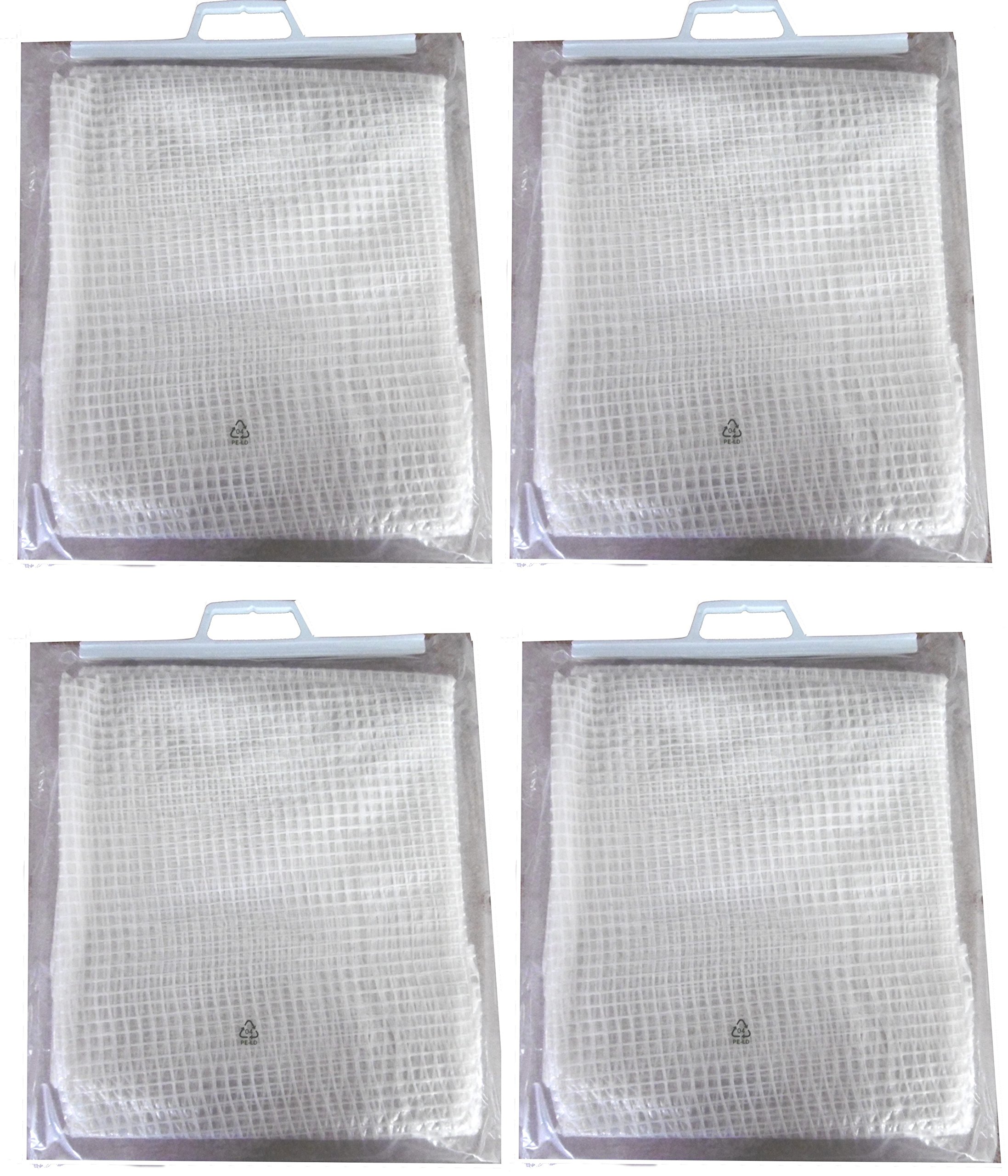 EXCOLO Gitterfolie 4er Set – 4 x Abdeckfolie 2 x 3 m – Transparente Gitterfolie mit Gitterverstärkung – 200 g/m² – Reißfest ca. 30 kg – Einfach mit Kabelbindern befestigen – Für Garten, BAU & Camping