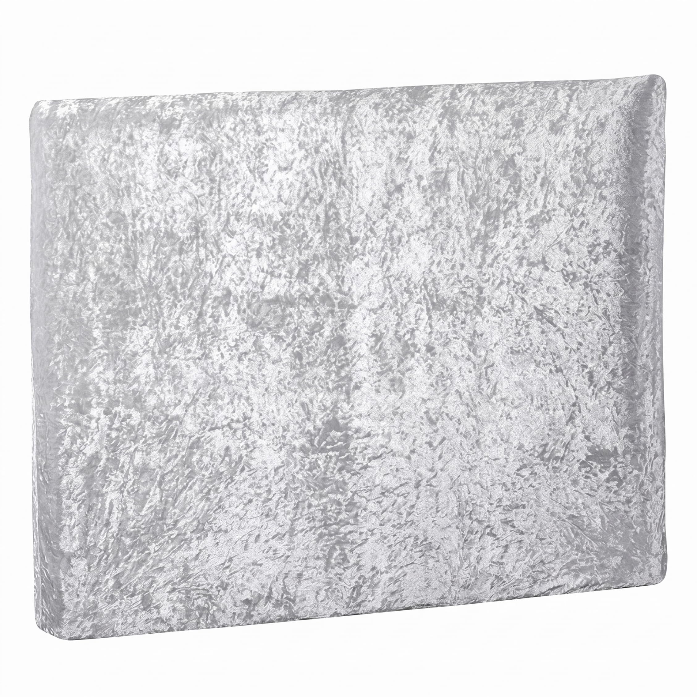 Funda para cabecera de cama gris de terciopelo elástico 150x70 cm para hotel
