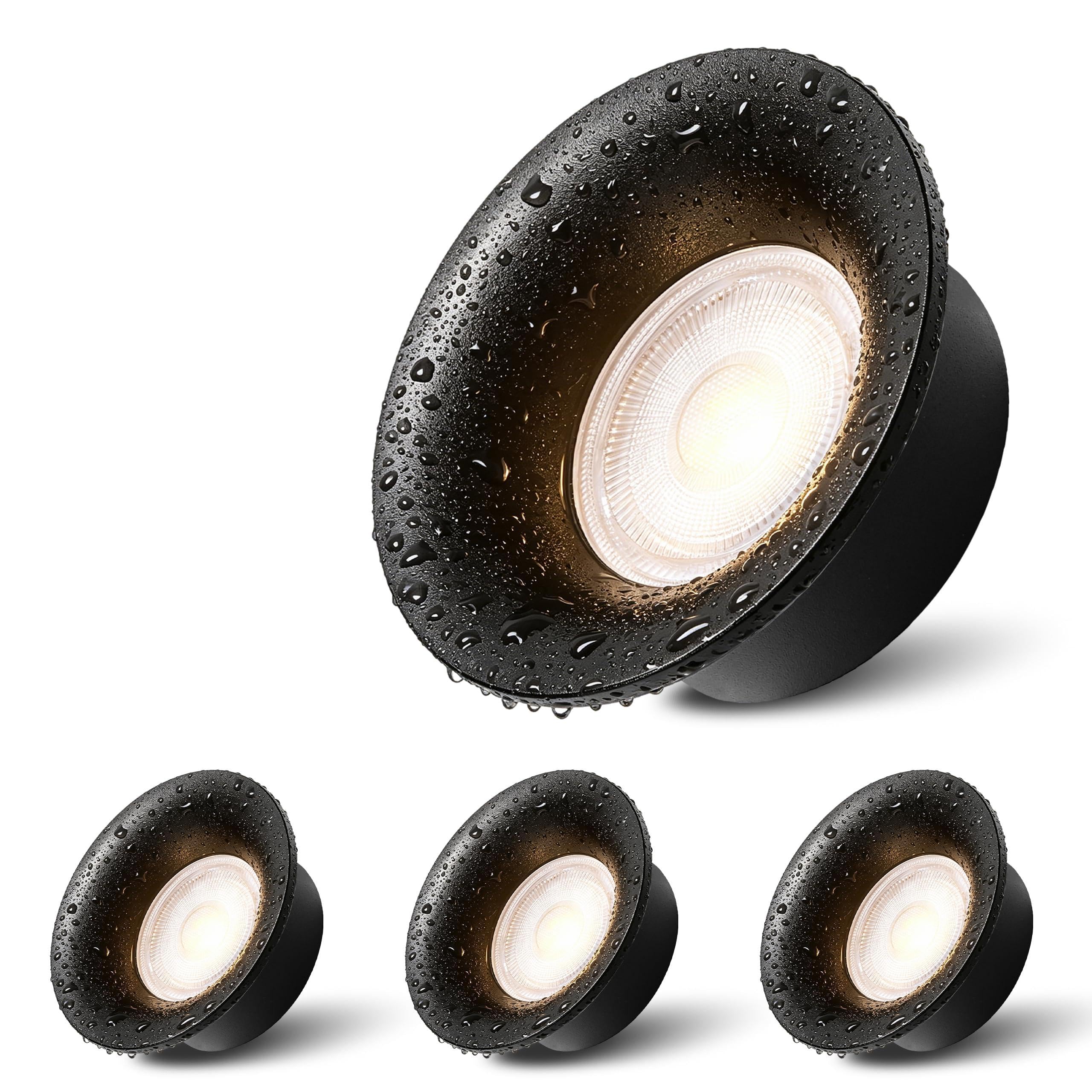 Spot Led Encastrable Dimmable, Spot Salle de Bain IP44, 5W 550LM Spots de Plafond en Aluminum, Blanc Chaud/Blanc Neutre/Blanc Froid Réglable, Trou Ø75mm IRC90+, Lot de 3