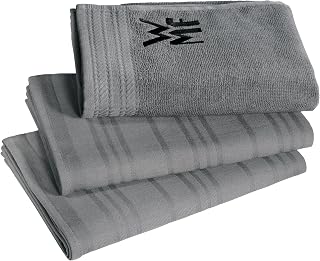 WMF Küchenhandtuch-Set 3-teilig, Baumwolle Küchentücher, 2 Geschirrtücher, 1 Handtuch, Geschirrhandtuch, geprüft auf Schadstoffe, fusselfrei, besonders weich, Logo