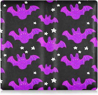 Car Registration and Insurance Card Holder, Bat Face PU Leather Glove Box Organizers for Cards Driving Licence Documents, Vehicle Accessories