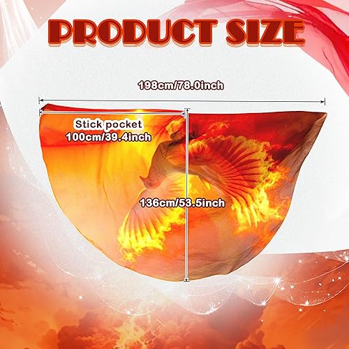 Vista 92 de MUNAFIE Worship Flags Set(2 Flags+2 Rods+1 Storage Bag) for Dance Church Flags for Worship Guard Flag Praise Dance Flags