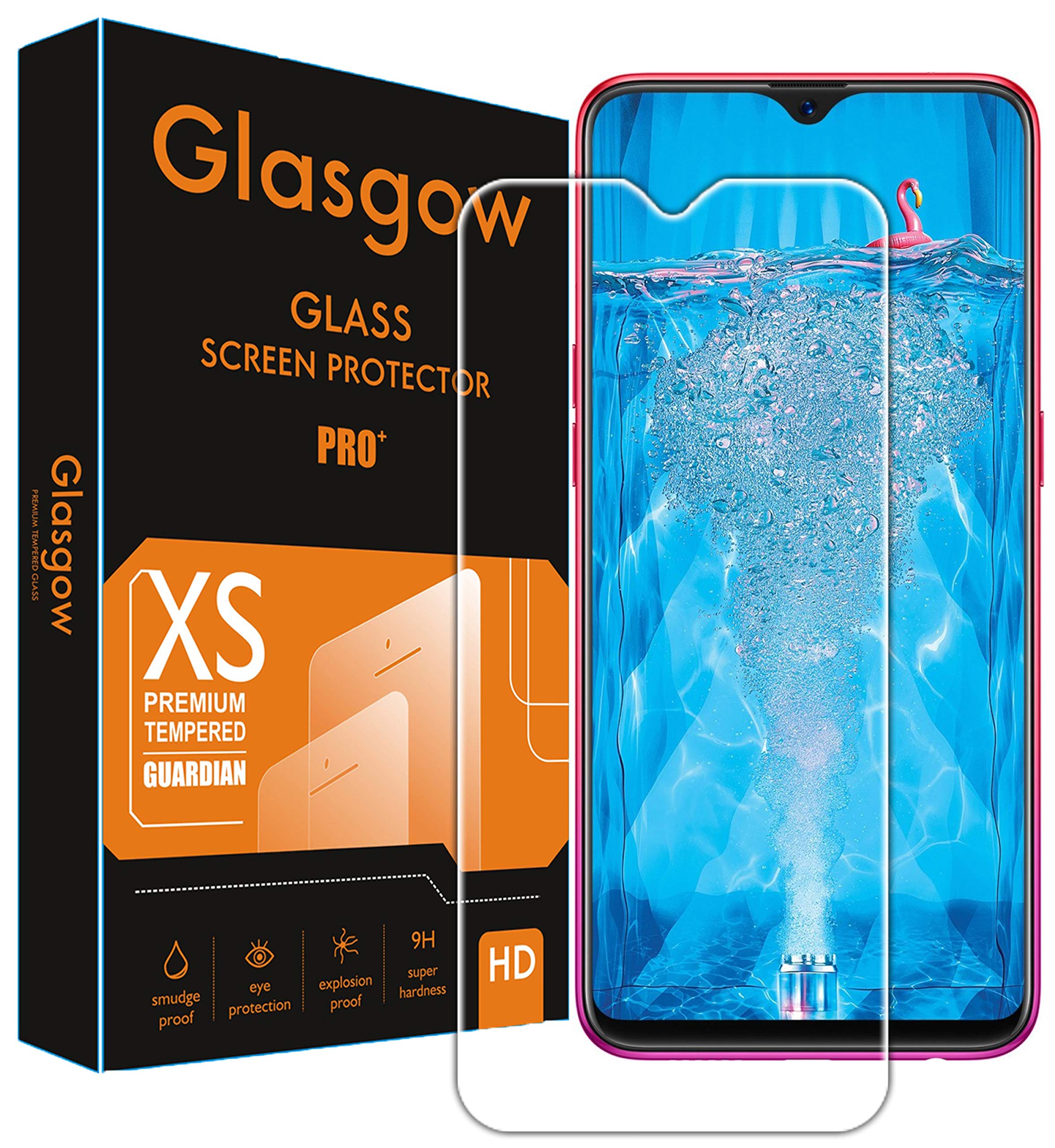 Glasgow |For Oppo A7 | Tempered Glass Screen Protector Guard | Bubble Free Installation | Gorilla (B08316MDJR) Amazon Price History, Amazon Price Tracker