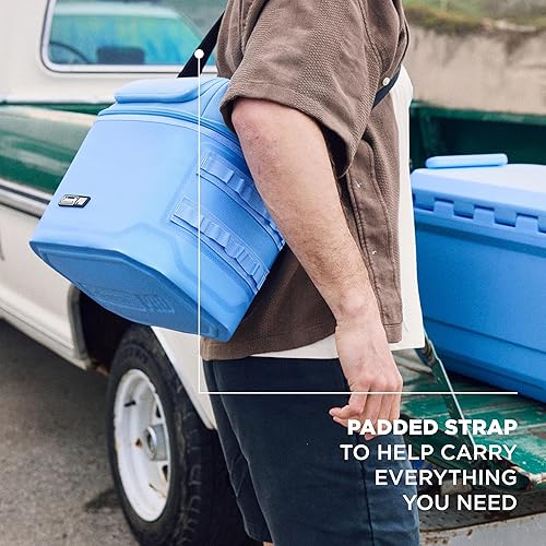 Miniatura 5 de Coleman Pro - Lonchera suave prémium para 16 latas, tapa totalmente aislada y cuerpo que se mantiene frío hasta 30 horas, ideal para camping, portón