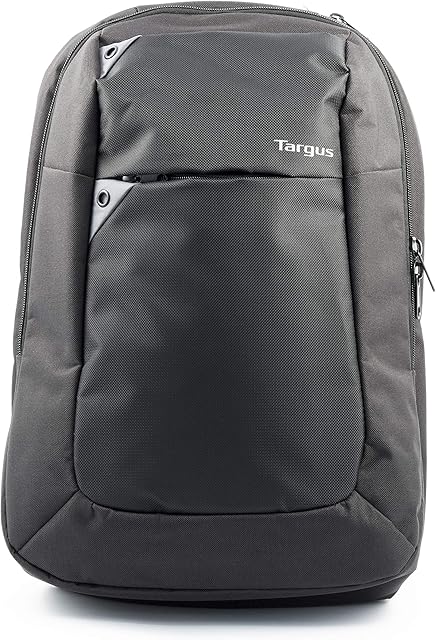 Targus Intellect business Travel Laptop Backpack,15.6 inch 16L waterprof work+school+computer laptop bag, Commuters rucksack, Laptop Briefcase Bag Women/ Men, Notebook/ gadget (TBB565GL) Black /Grey