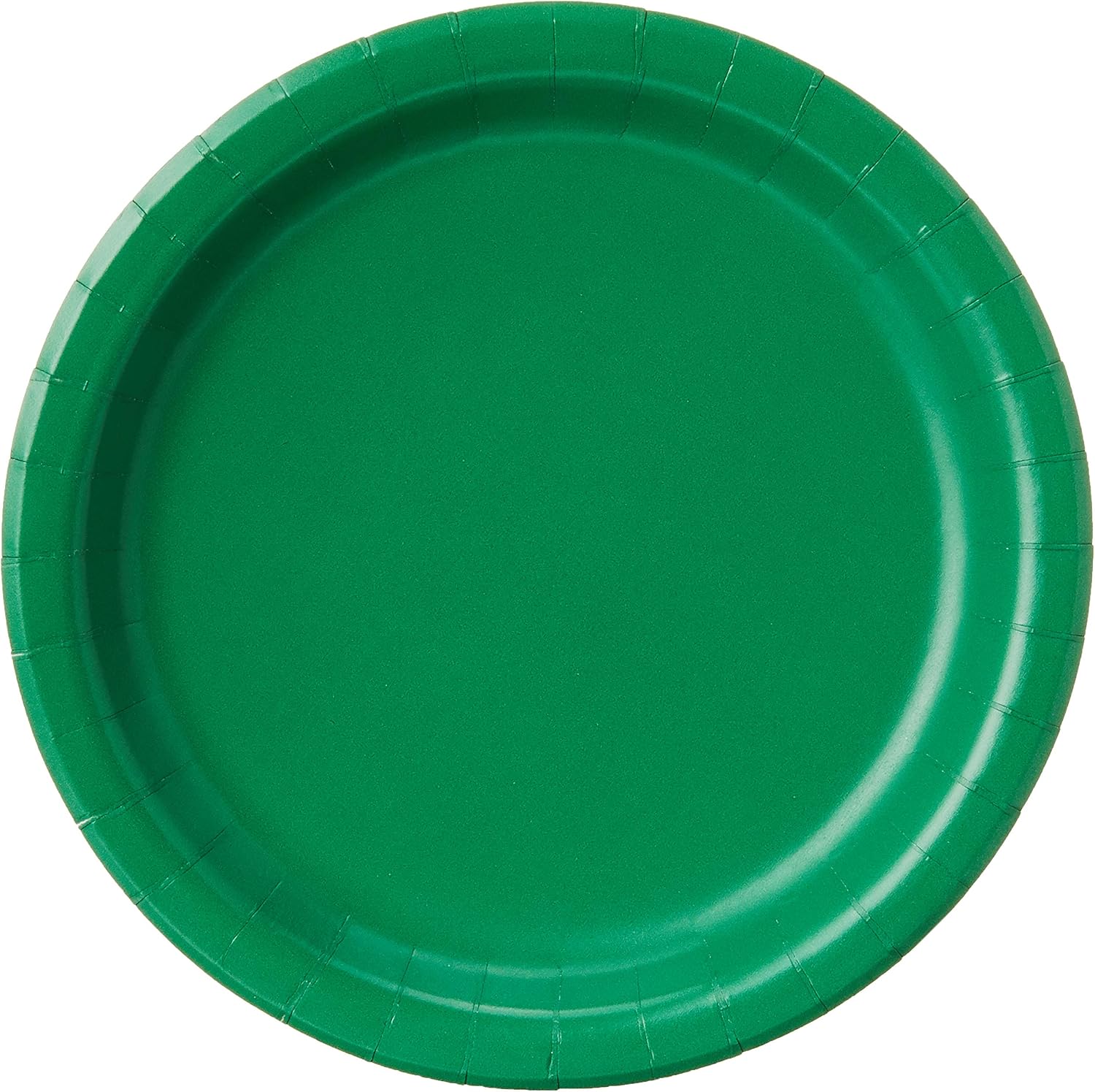 Creative Converting Touch of Color Paper Lunch Plates, 24-Count, Emerald Green (Pack of 2) image 2