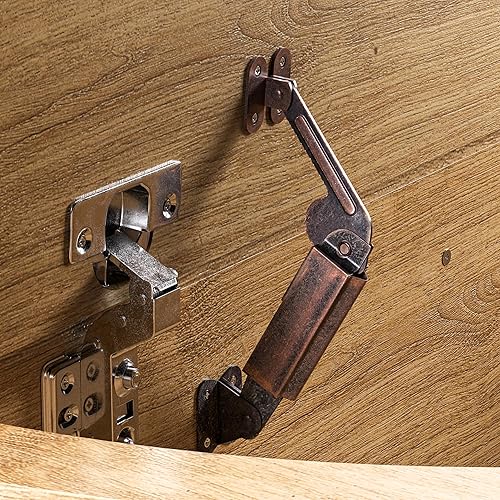 Miniatura 9 de Mesa auxiliar redonda, mesa central acanalada de 31.5 pulgadas con almacenamiento, mesa de centro elevable con almohadillas ajustables, puerta