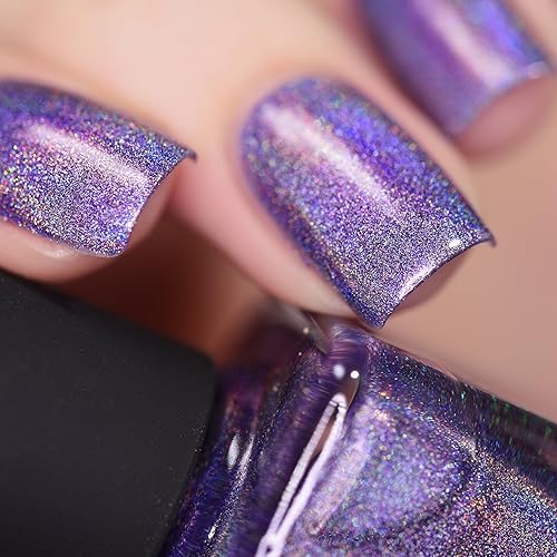 Miniatura 3 de ILNP Sidekick - Esmalte de uñas ultra holográfico ultra violeta