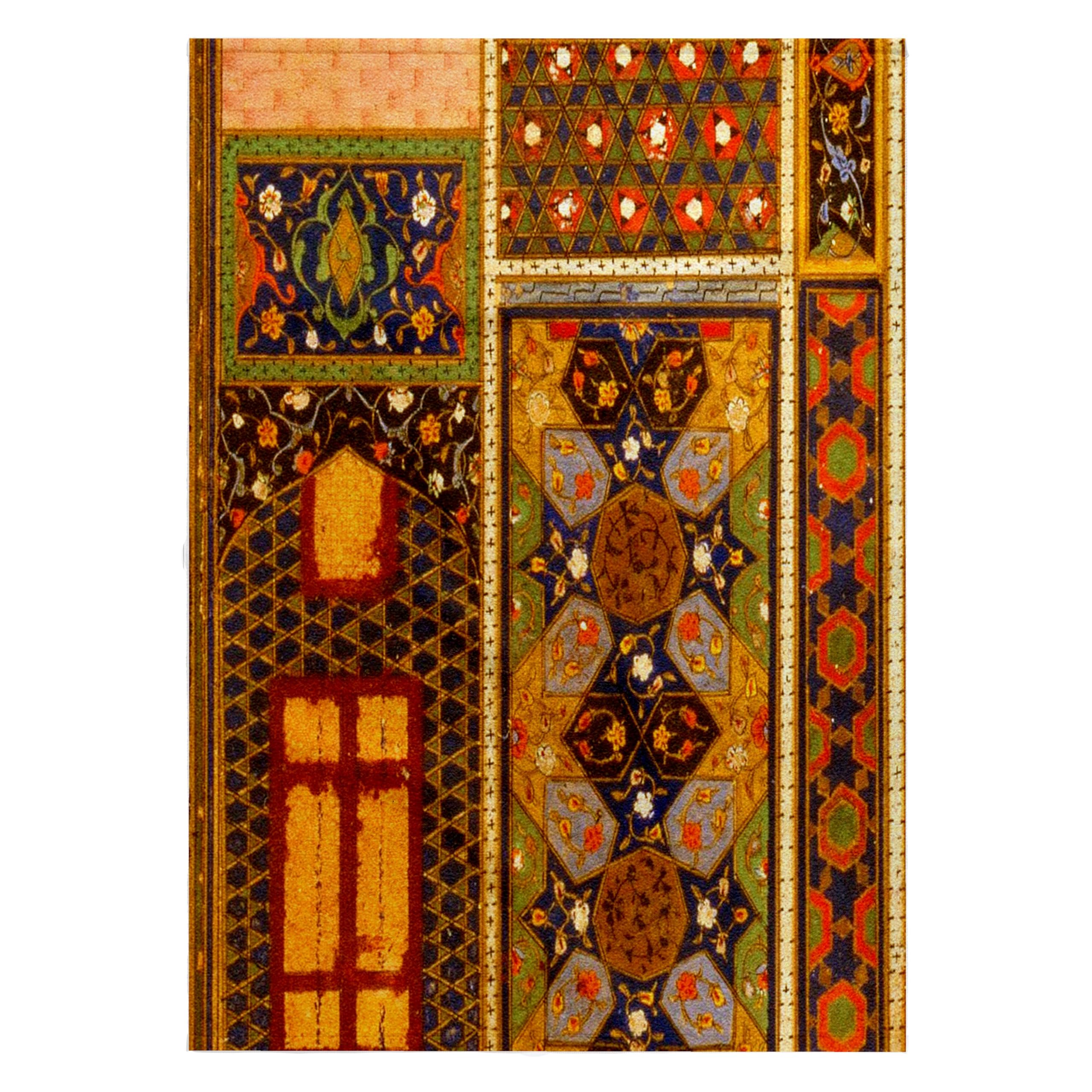 3dRose 22x30 Bath Hand Pool Towel - Arabian Style Multicolor Abstract Pattern Colorful Turkish Moroccan Islamic Islam Muslim Vintage Art Vintage Art