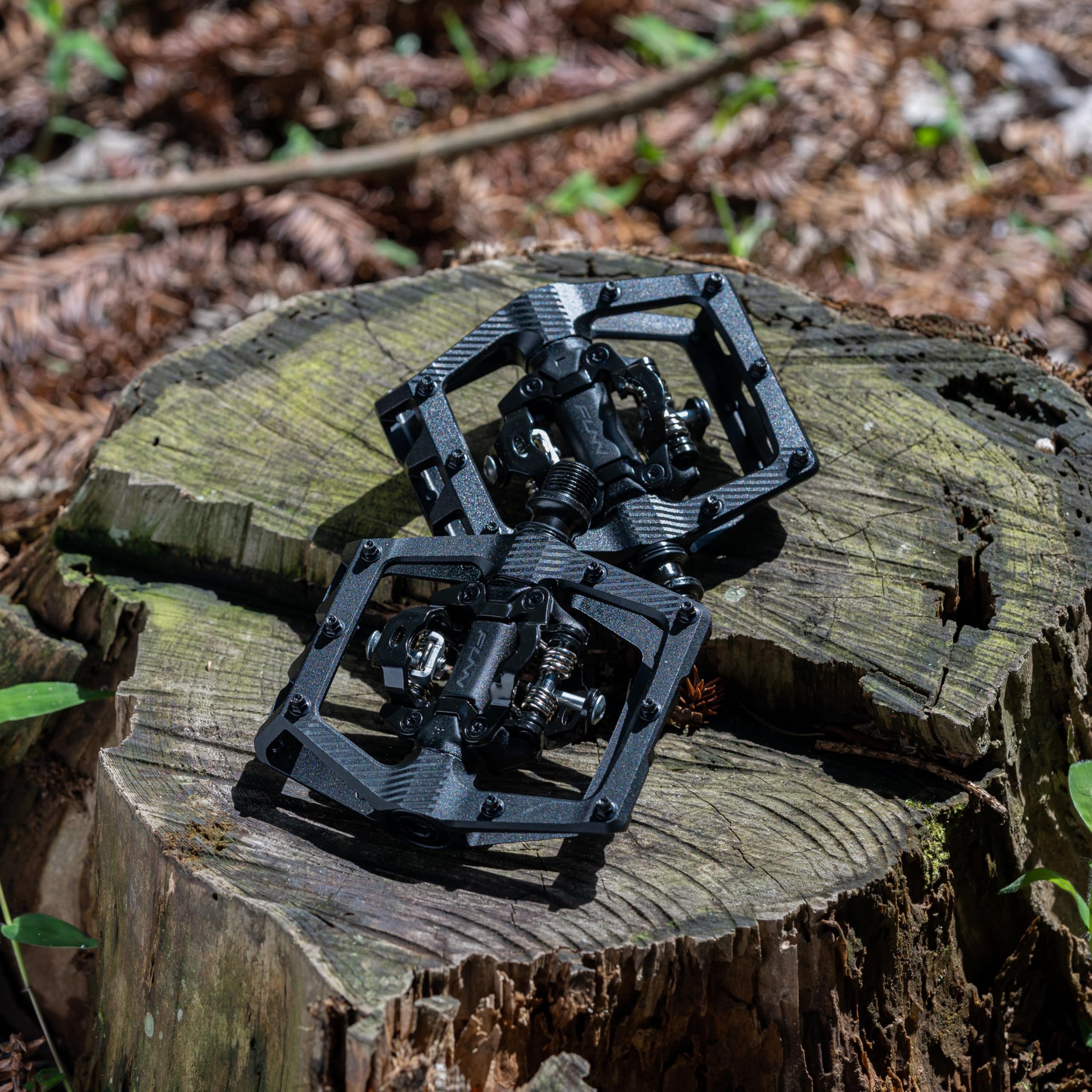 Funn Ripper2 Pedales Automáticos MTB, Enganche Angular, Calas SPD | cuerpo central AL6061 forjado, plataforma cóncava, eje CrMo, rosca 9/16", enganche a 15 grados, Trail Enduro DH